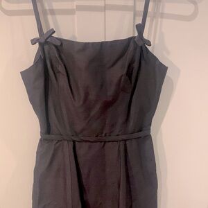 Breakfast at Tiffany’s American Vintage Lang Originals LBD with bows& buttons.